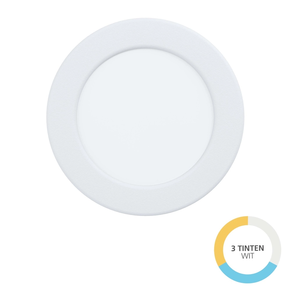 IP44 inbouw lamp Fueva 6 rond - wit - Ø 11,9cm