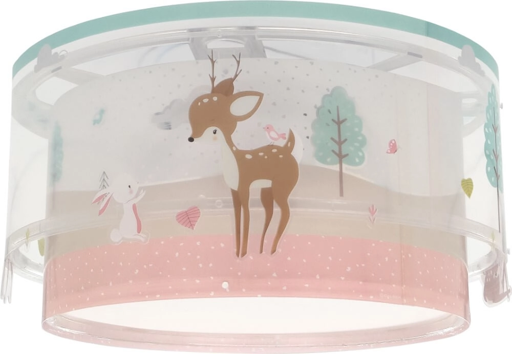 Kinderkamer plafondlamp Loving Deer roze Dalber 8420406003252