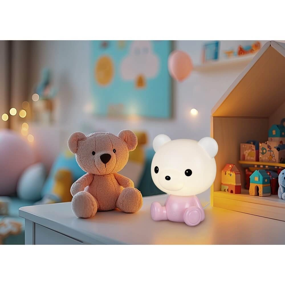 Schattig taffellampje Cutie roze Trio 4017807643299