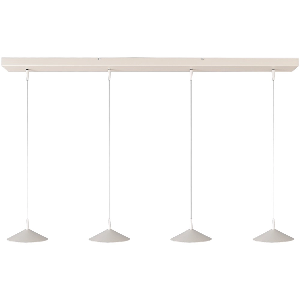 4-lichts hanglamp Ceppo wit Ø 18cm