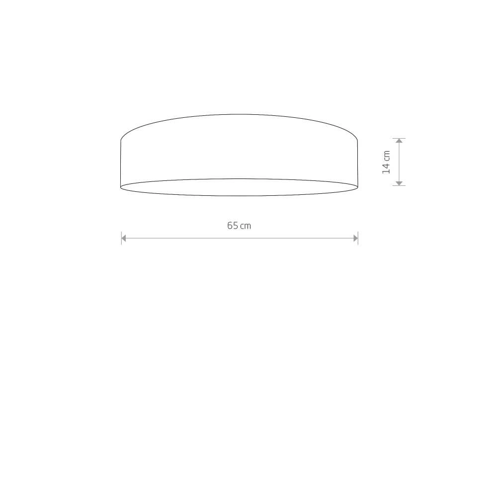 Gouden plafondlamp Turda Ø 65cm Lyora 5903139895590