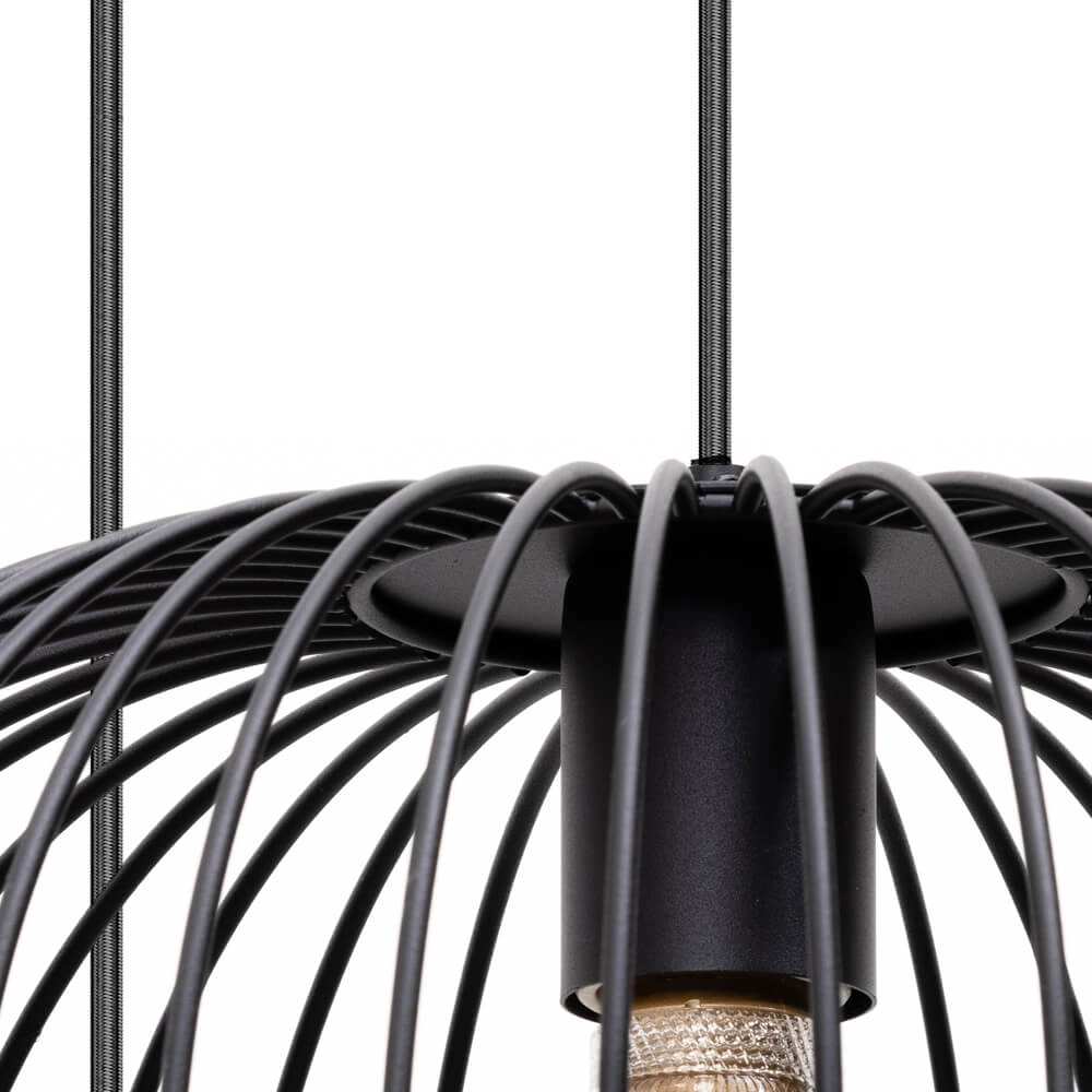 Draad hanglamp Wire 2 3-lichts zwart ETH 8720195302001