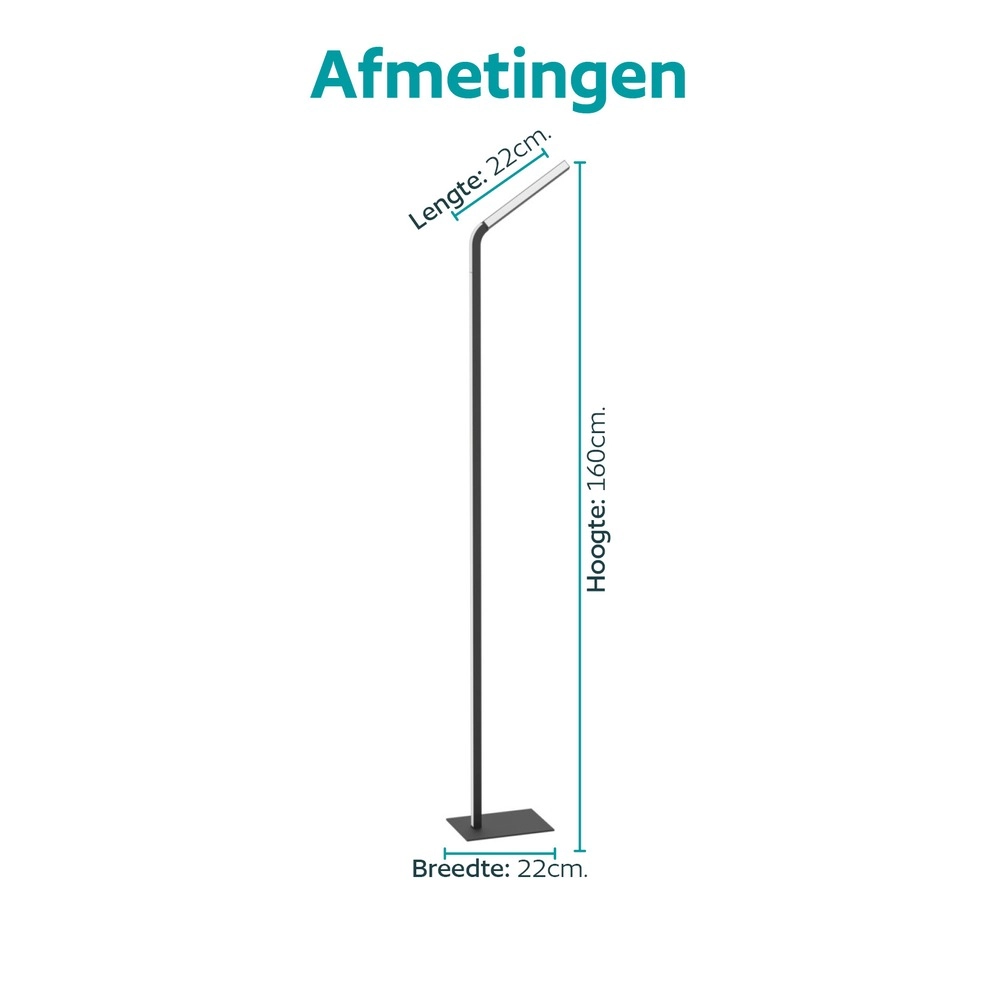 Design vloerlamp Mirante zwart Eglo 9008606392407