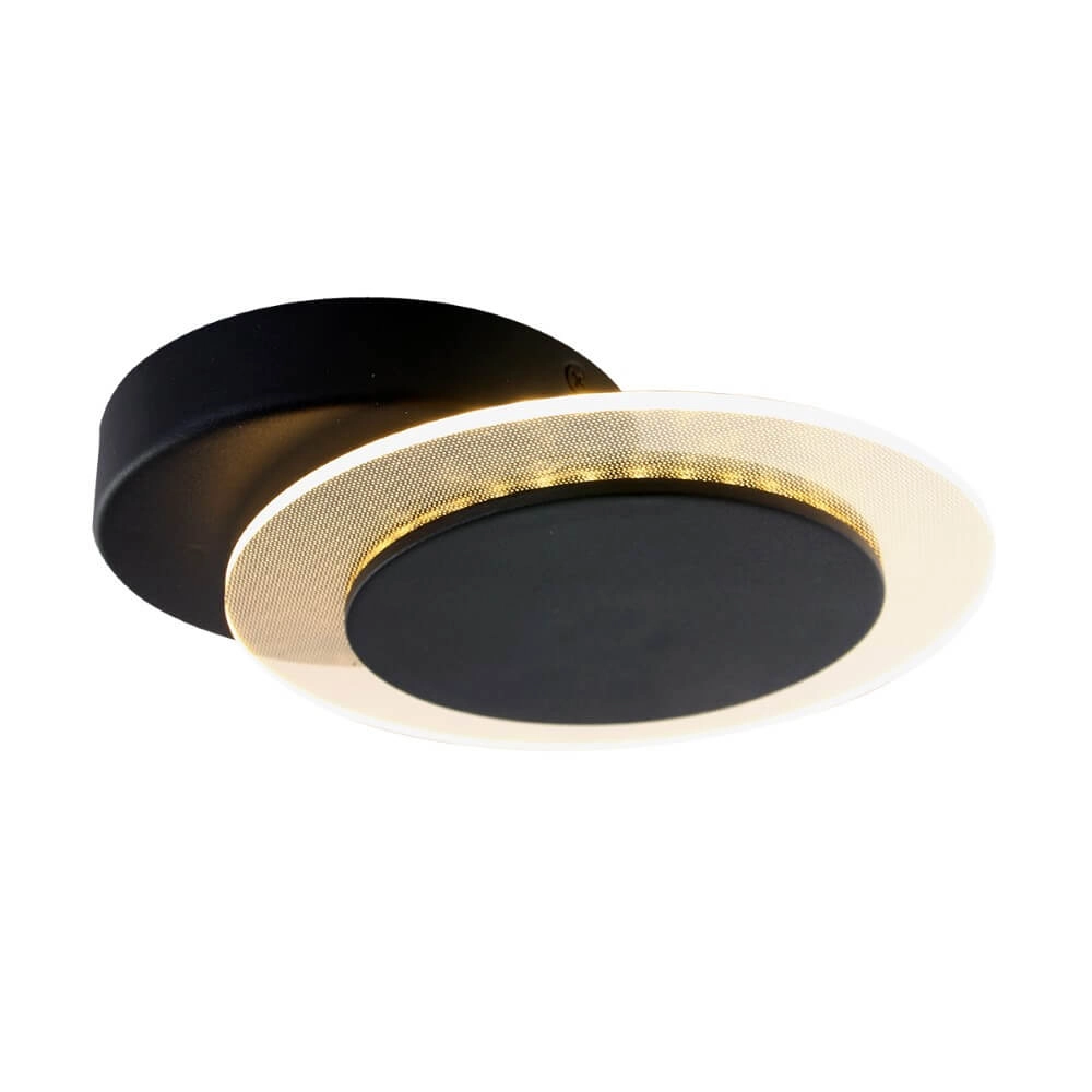 Verstelbare plafondlamp Lido 17cm zwart Steinhauer 8712746131970