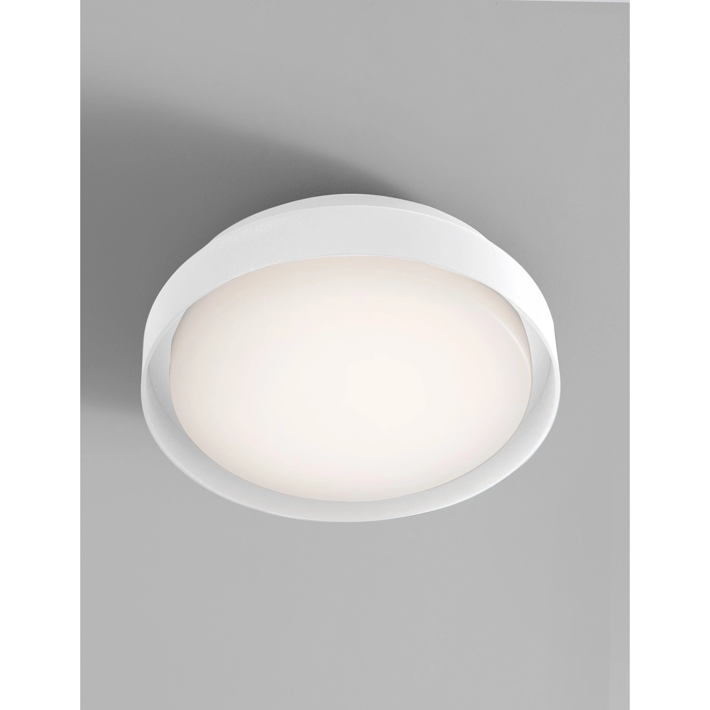 Plafondlamp Oliver Ø 27cm wit