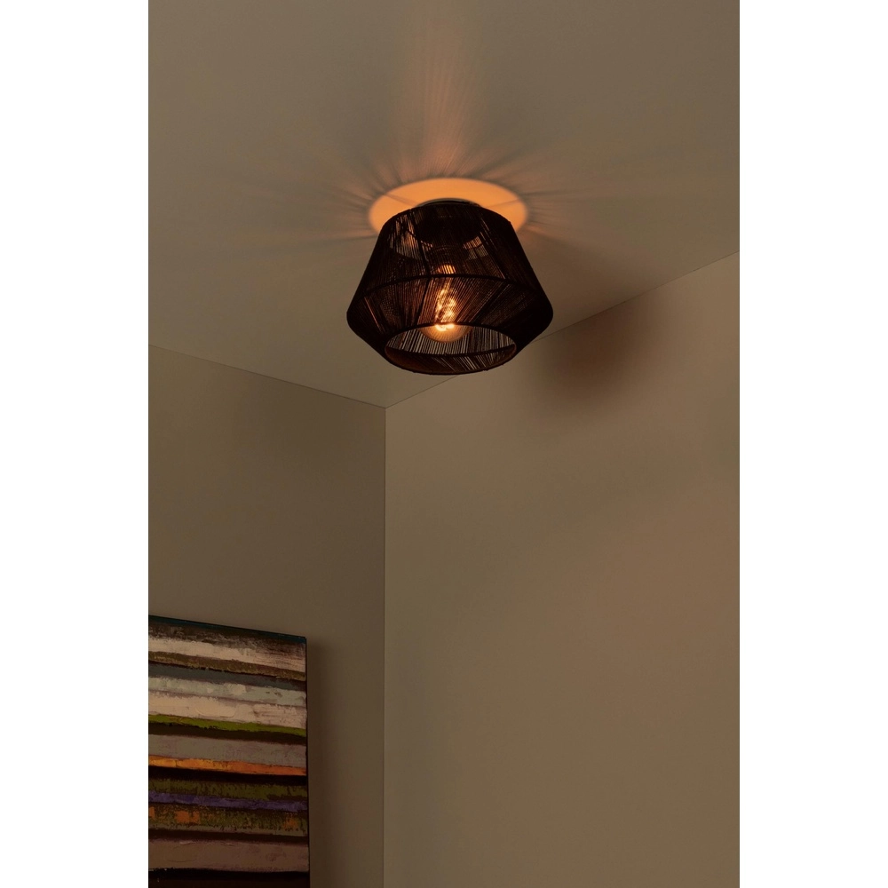 Plafondlamp Jessica Ø 30cm zwart Lucide 5411212106131