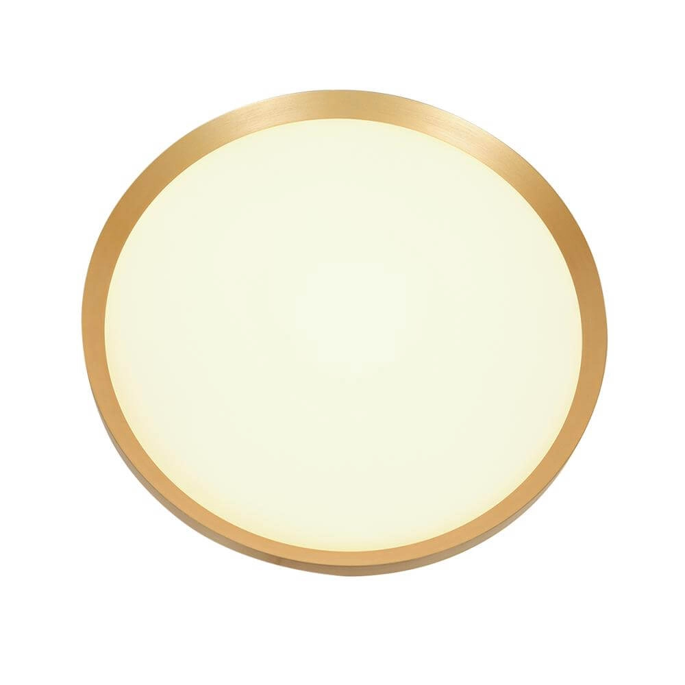 Strakke plafondlamp Flady goud Ø 40cm Steinhauer 8712746171839