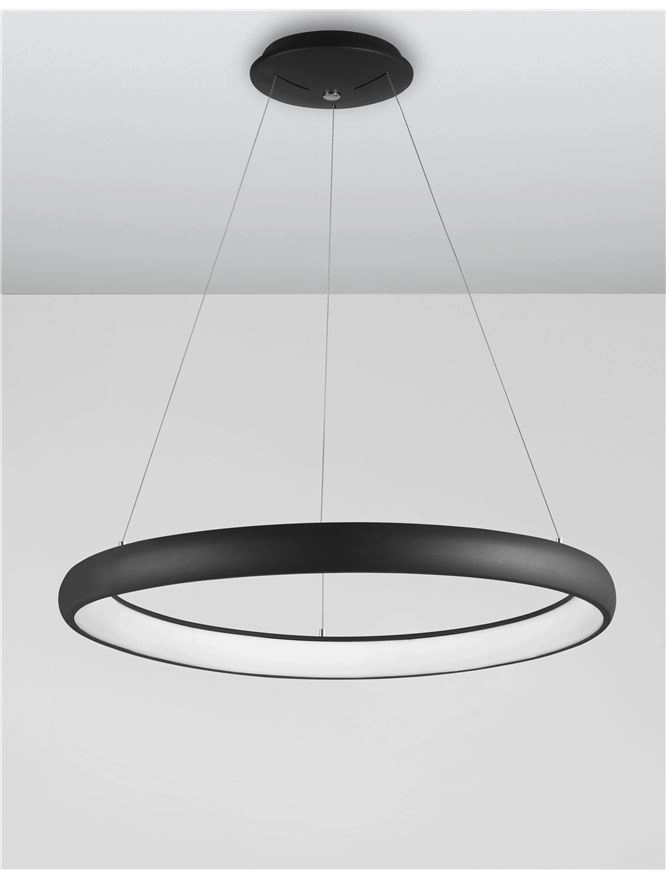 Design hanglamp Albi zwart Ø 81cm Lyora 5212017416865