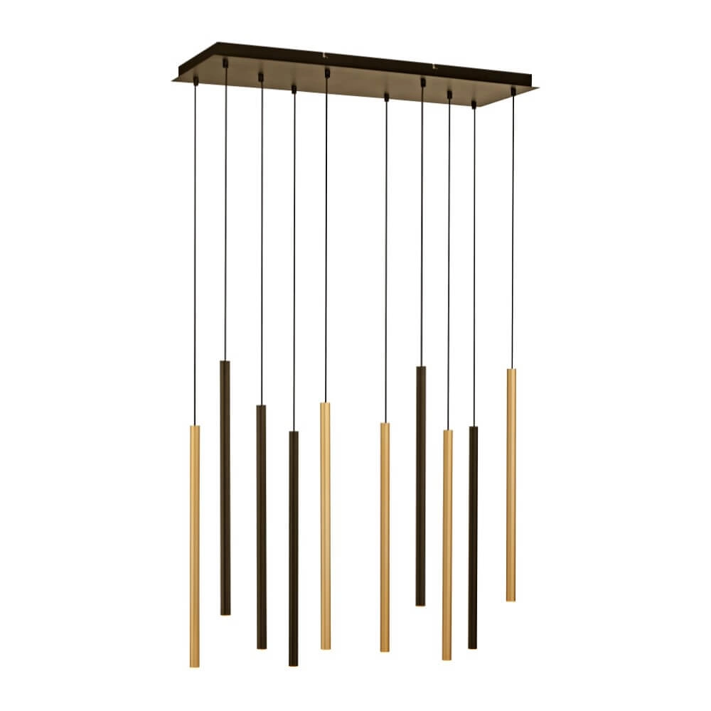 Unieke hanglamp Flute 10-lichts Paul Neuhaus 4012248374788