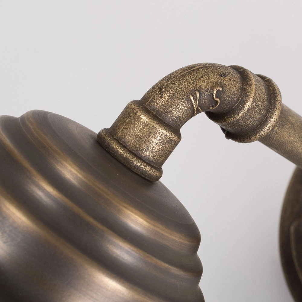 Bronze wall lamp Tours with copper shade KS verlichting 8714732135207
