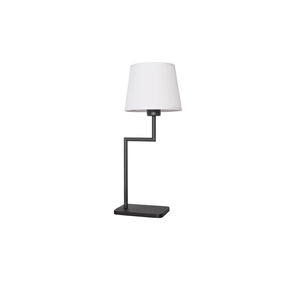Tafellamp Savona zwart met witte kap Lyora 5212017430182