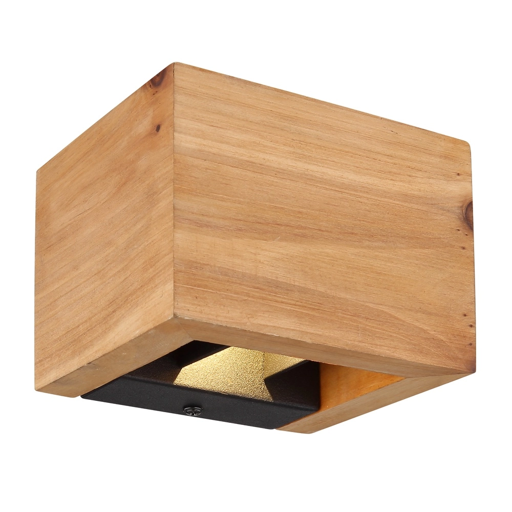 Houten wandlamp Alina up & down