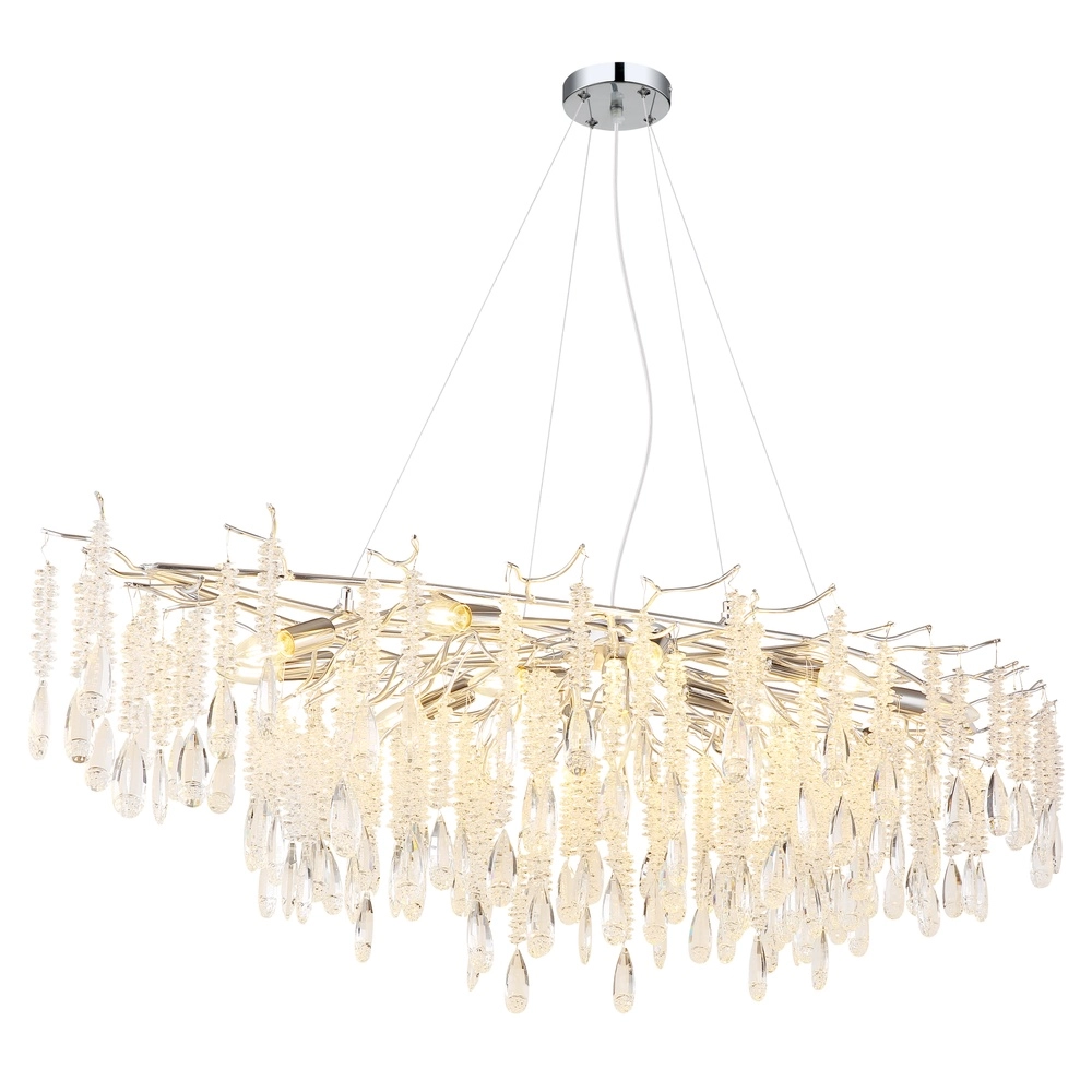 Hanglamp Kinga zilvergrijs 150cm