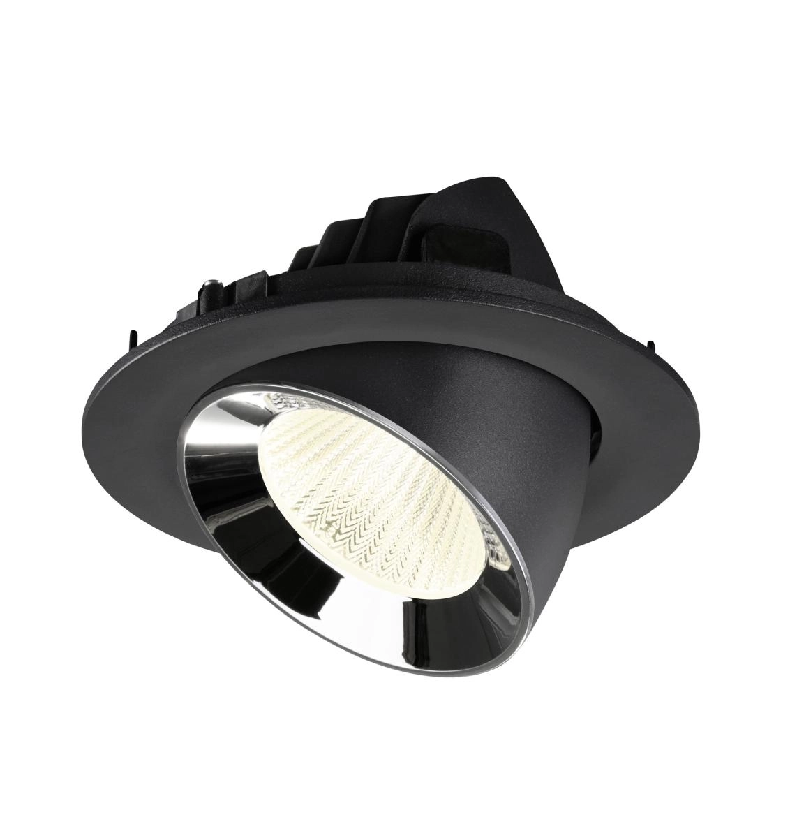 Inbouwspot Numinos Gimble L zwart/chroom 4000K - 40gr SLV 4024163310109