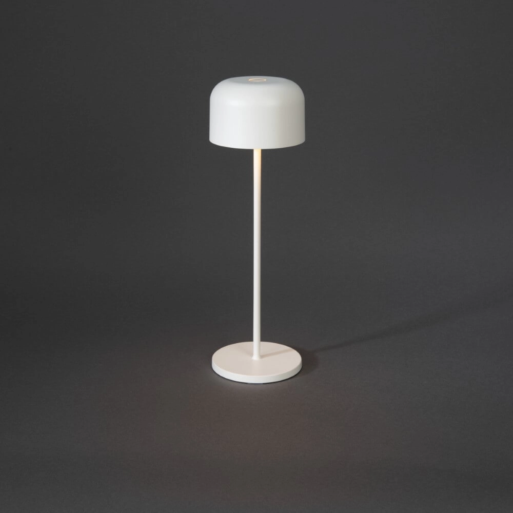 Witte tafellamp Lille oplaadbaar KonstSmide 7318307834253
