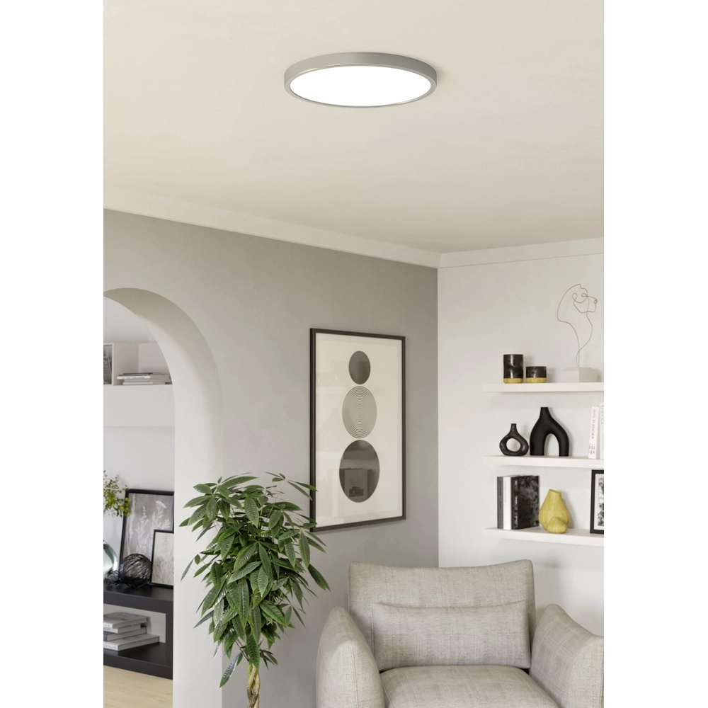 IP44 Zigbee lamp Fueva 6-Z rond - rvs - Ø 38,9cm Eglo 9008606354085