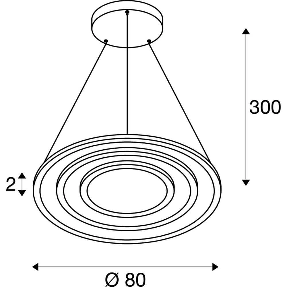 Design hanglamp One Flat zwart SLV 4024163288408