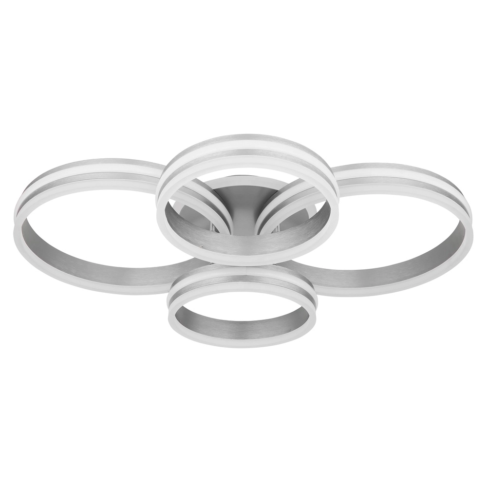 Plafondlamp Rubio grijs 4 ringen Globo 9007371419913