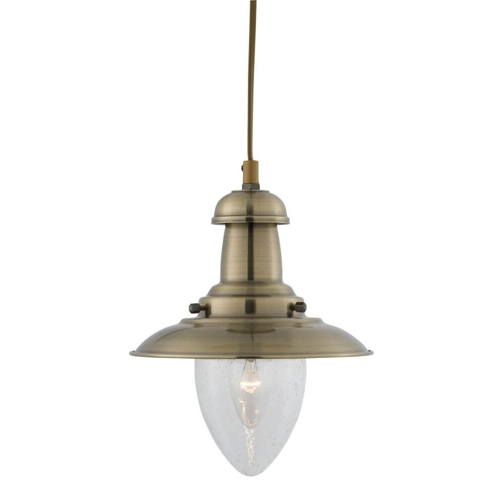 Ø 18cm hanglamp Fisherman Antiek brons