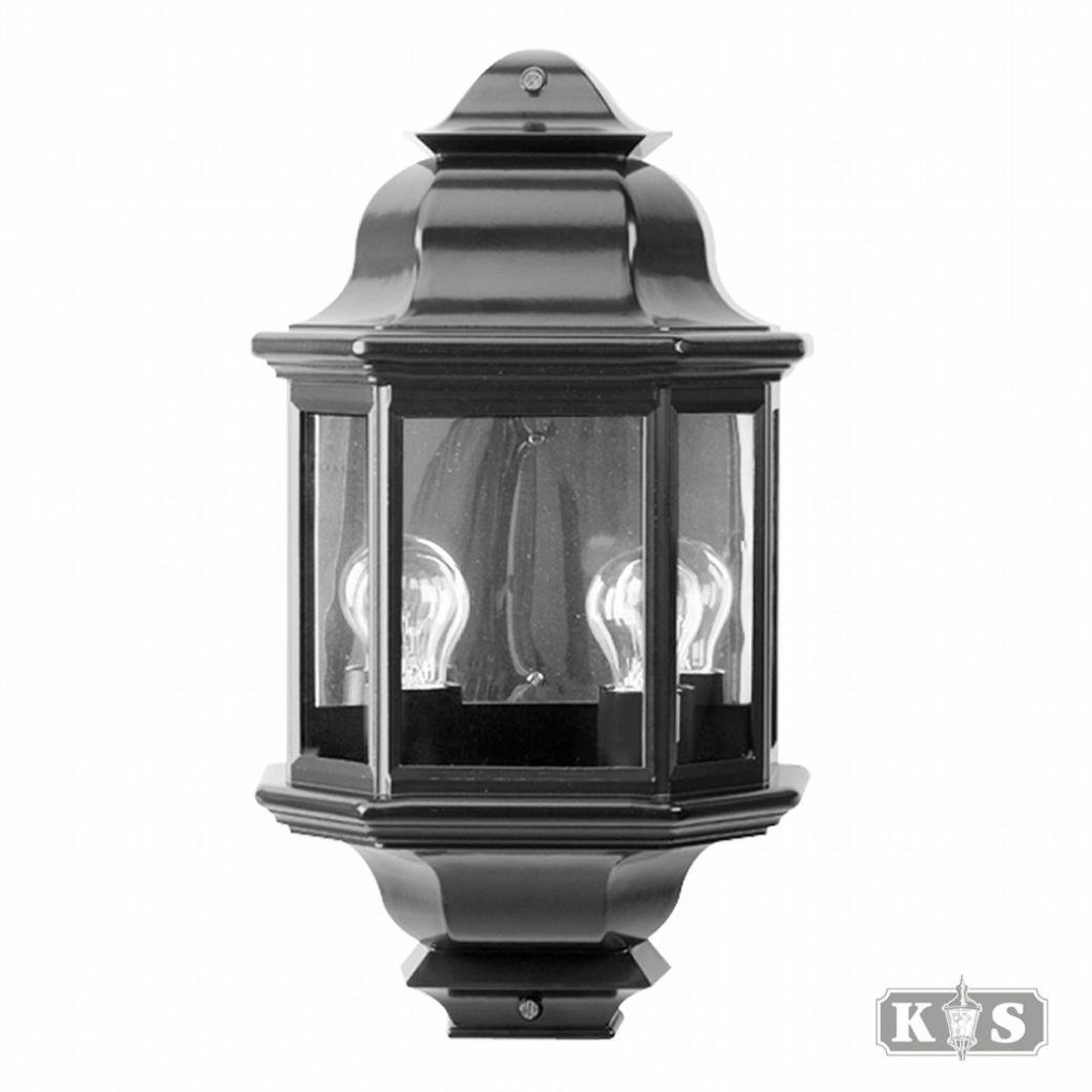 Klassieke buitenlamp Turijn 2 zwart KS verlichting 8714732510202