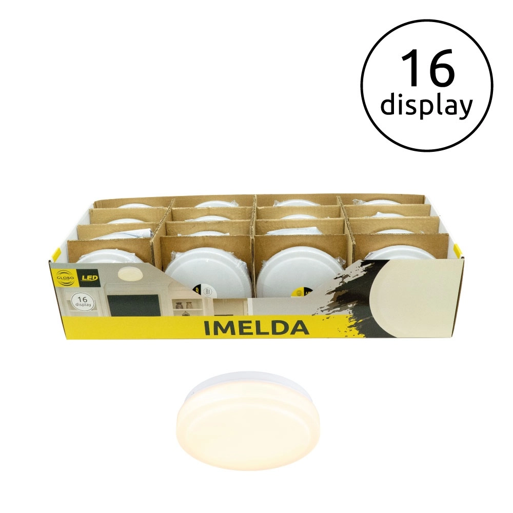 Strakke plafonniere Imelda wit Globo 9007371478453