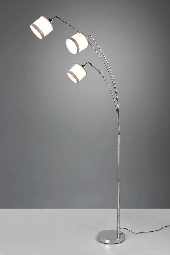 Staande lamp Davos wit 3-lichts Trio 4017807574296