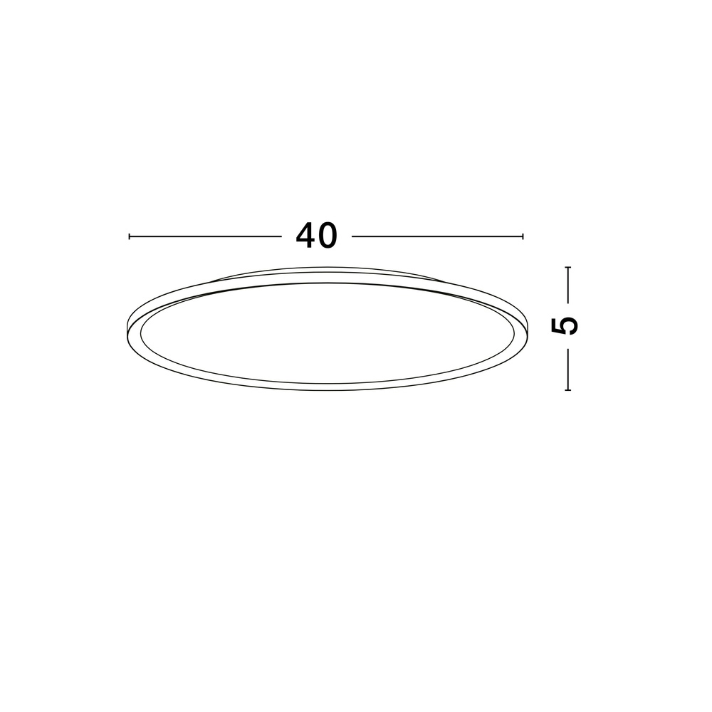 Plafonniere Aoton wit Ø 40cm Lyora 5212017448699