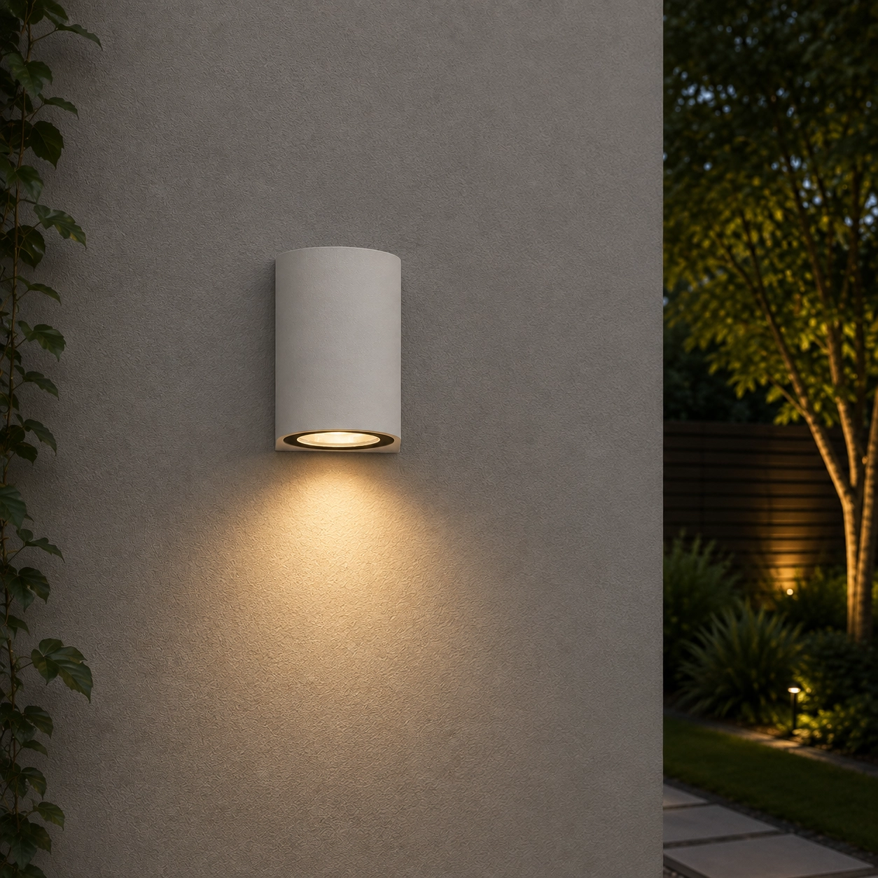 Ronde spot Nero wit down