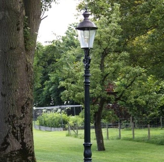 Nostalgische tuinlamp Dusseldorf zwart KS verlichting 8714732080149