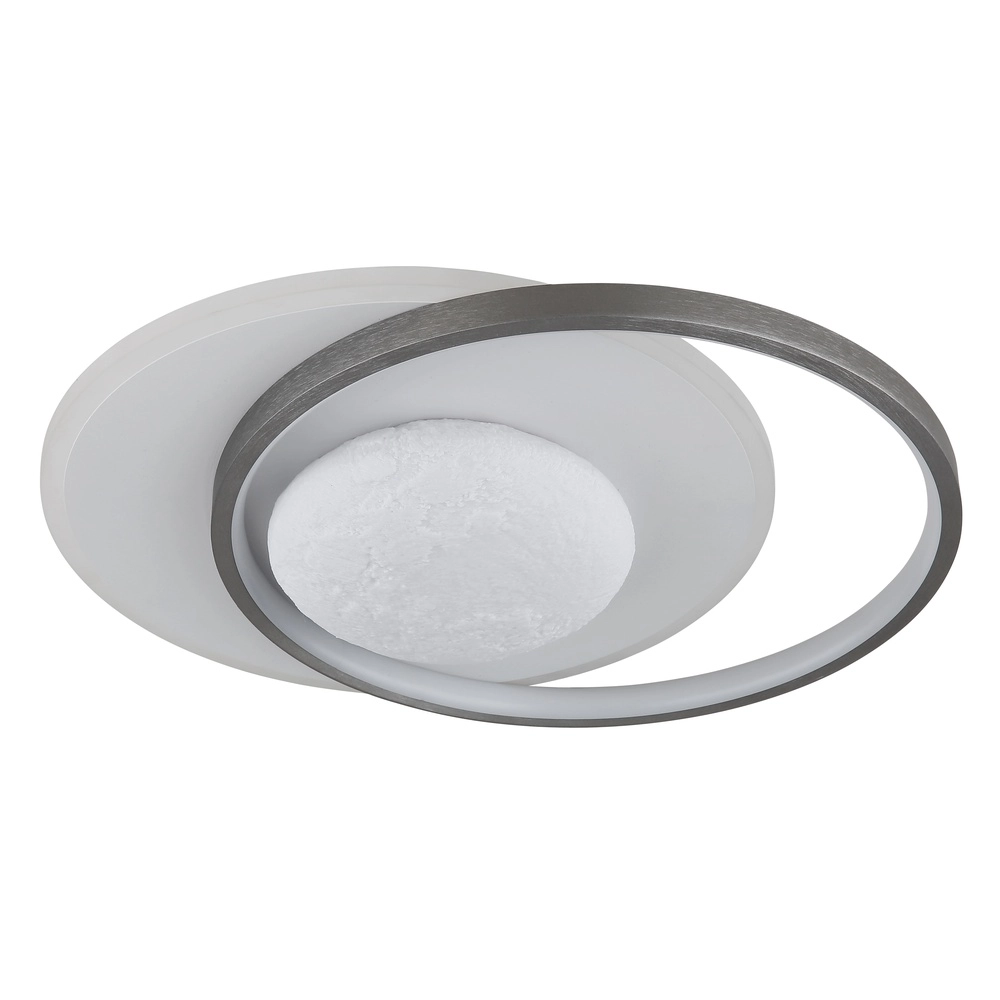 Design plafondlamp Moon zwart met wit Globo 9007371575749