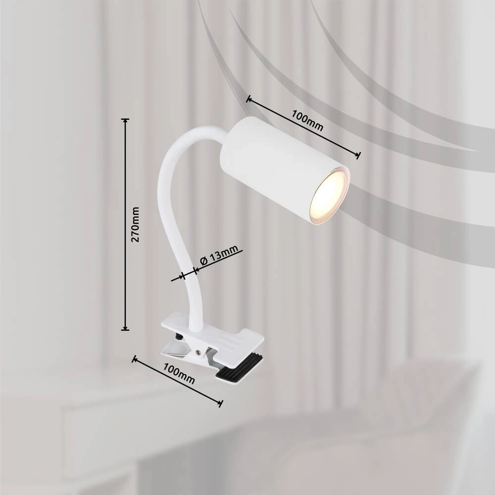 Witte klemlamp Robby Globo 9007371433889