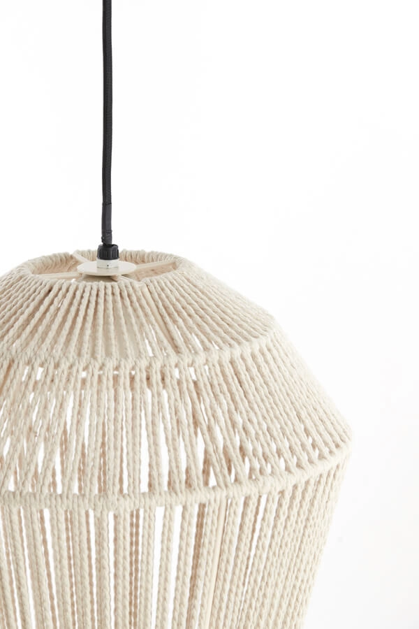 Scandinavische hanglamp Deya crème Ø 30cm Light & Living 8717807744946