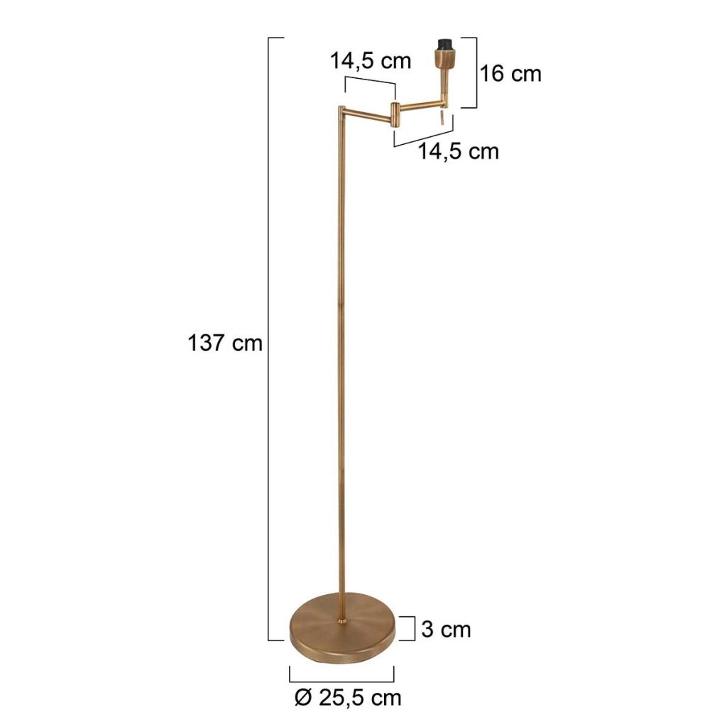 Vloerlamp Bella brons Steinhauer 8712746165142