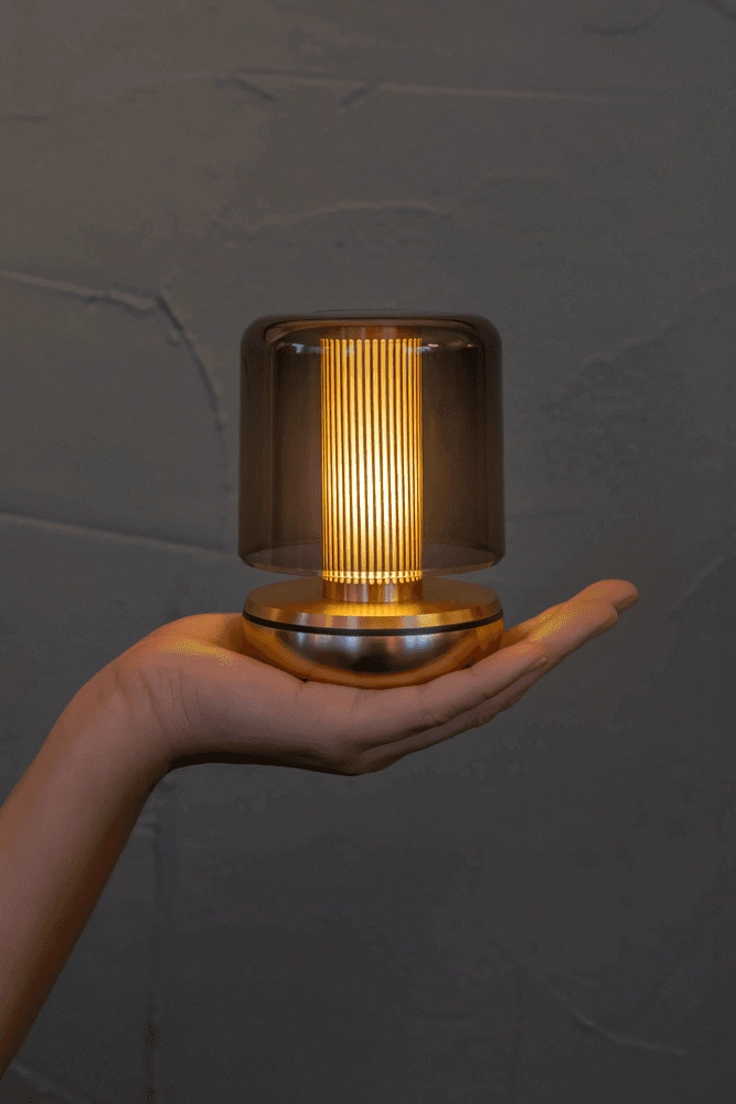 Oplaadbare tafellamp Firefly gold smoked Humble 6097522568556