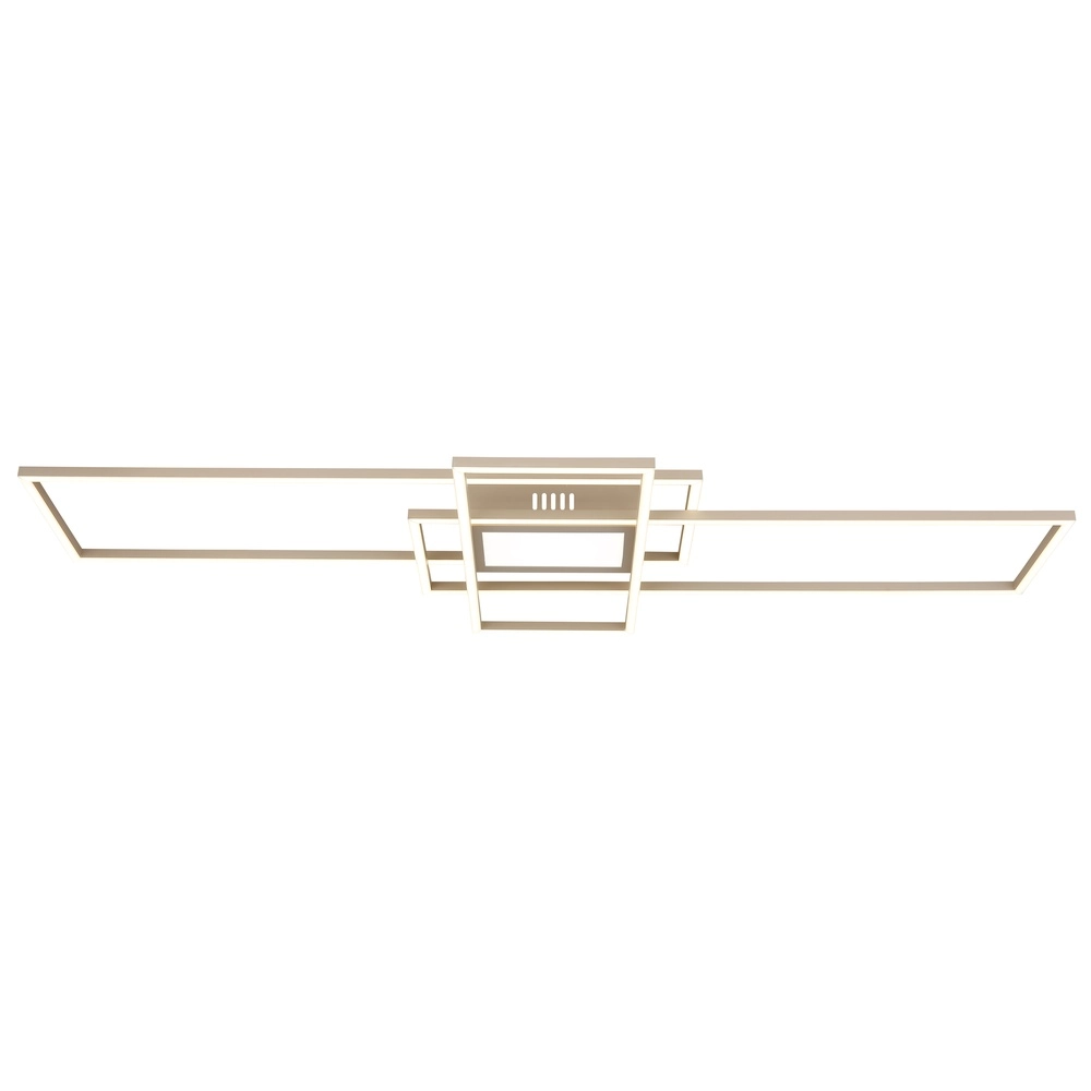 Zand bruine plafondlamp Saunders langwerpig Globo 9007371593354
