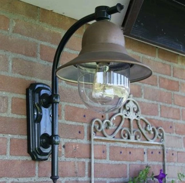 Klassieke buitenlamp Toscane koper - zwart KS verlichting 8714732510349