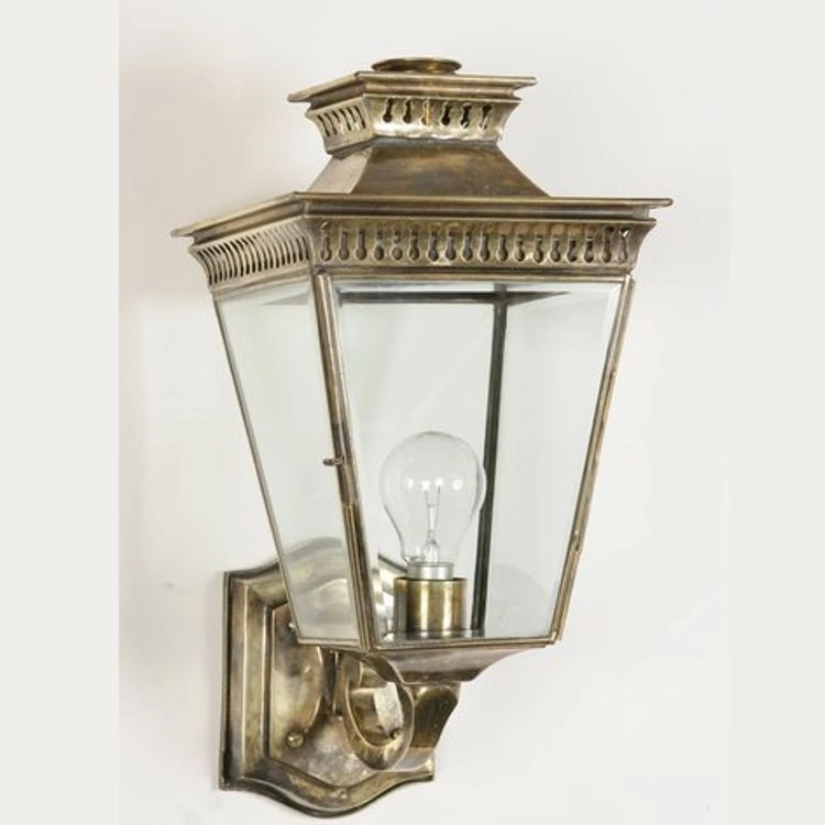 Landelijke buitenlamp Pagoda handgemaakt - antiek koper (ANT) Limehouse 8716803506794
