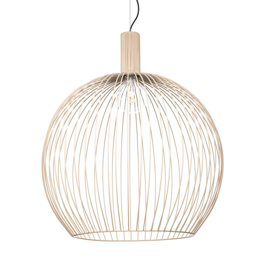 Zandkleurige hanglamp Wire Sand Ø 70cm ETH 8720195307143