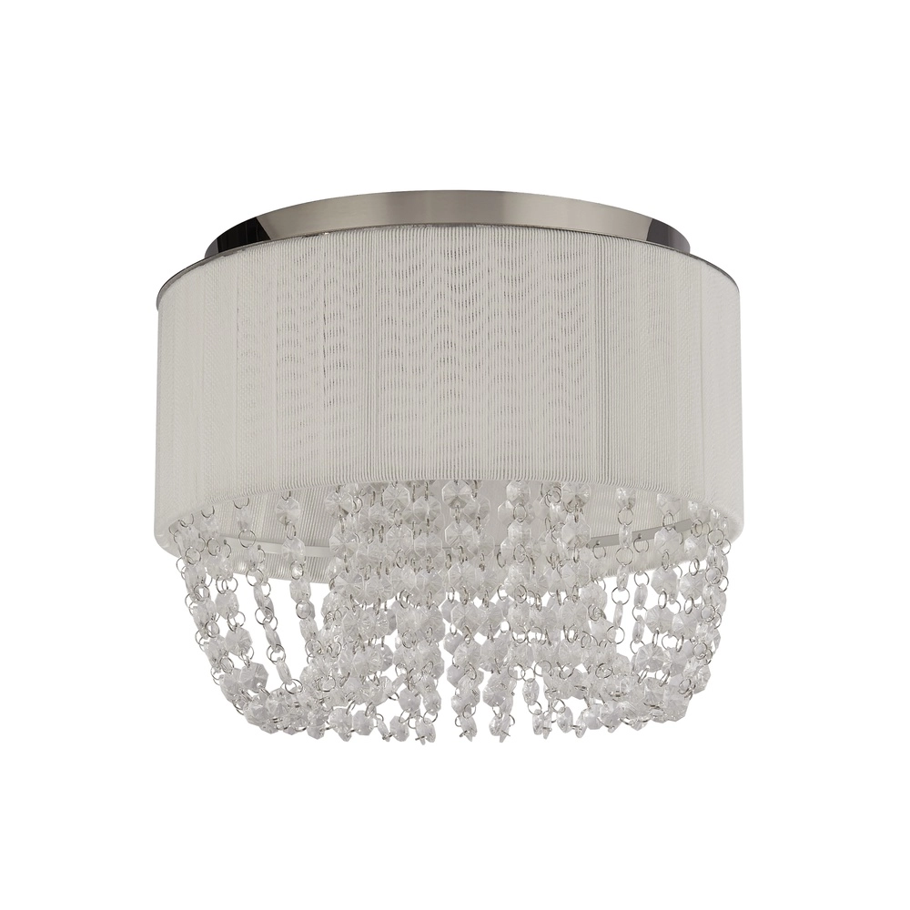 Plafondlamp Bellano chroom Ø 30cm Searchlight 5053423306834