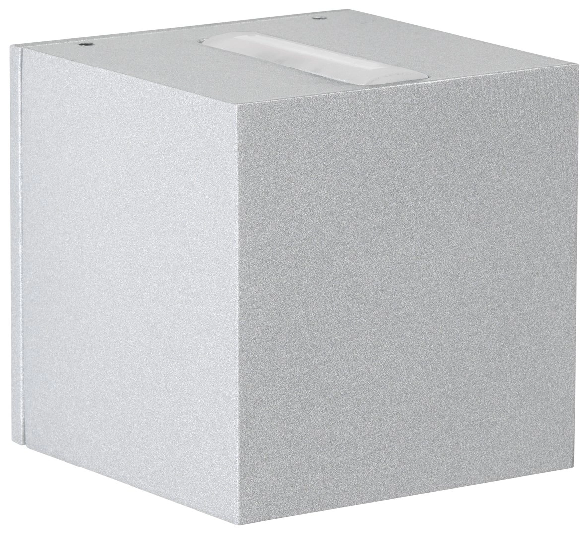 Vierkante Led muurlamp Lino 10,5cm - grijs Albert 4007235923711