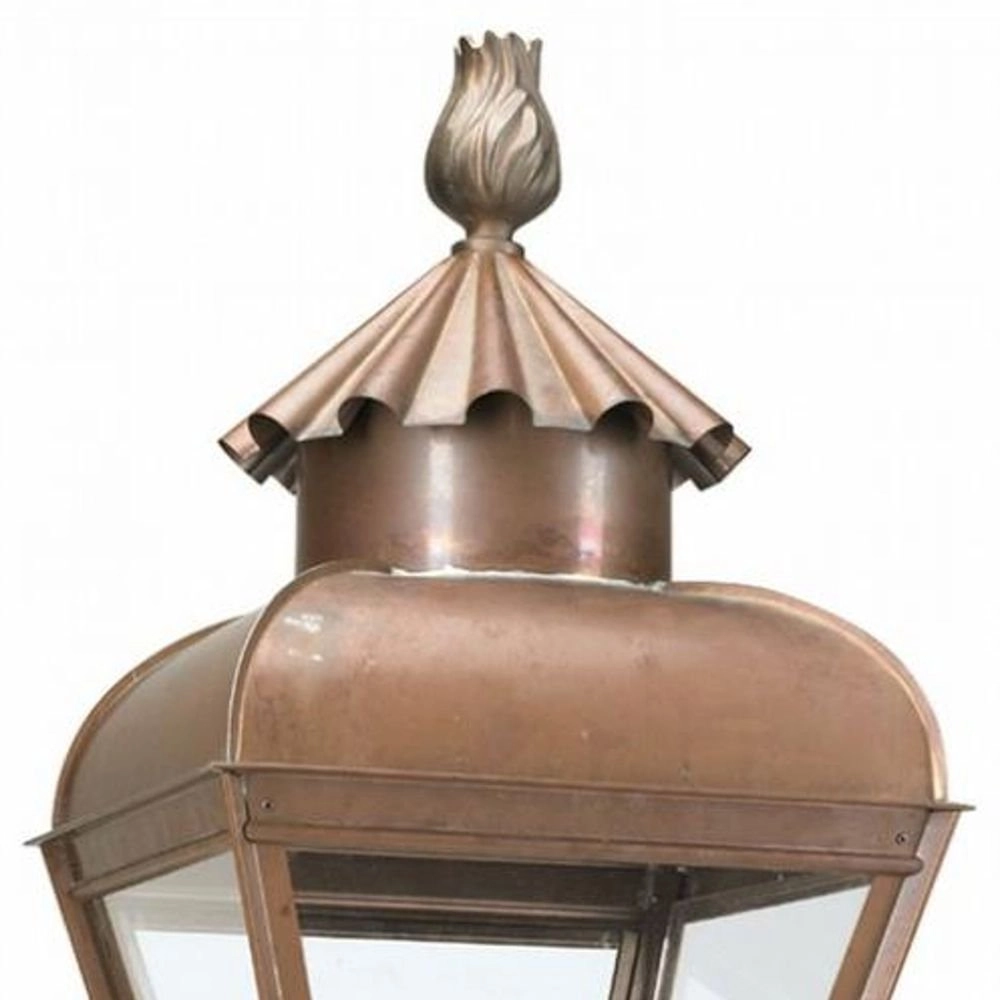 Nostalgische lantaarnlamp Jan vd Heijden 100cm koperbruin KS verlichting 8714732144704