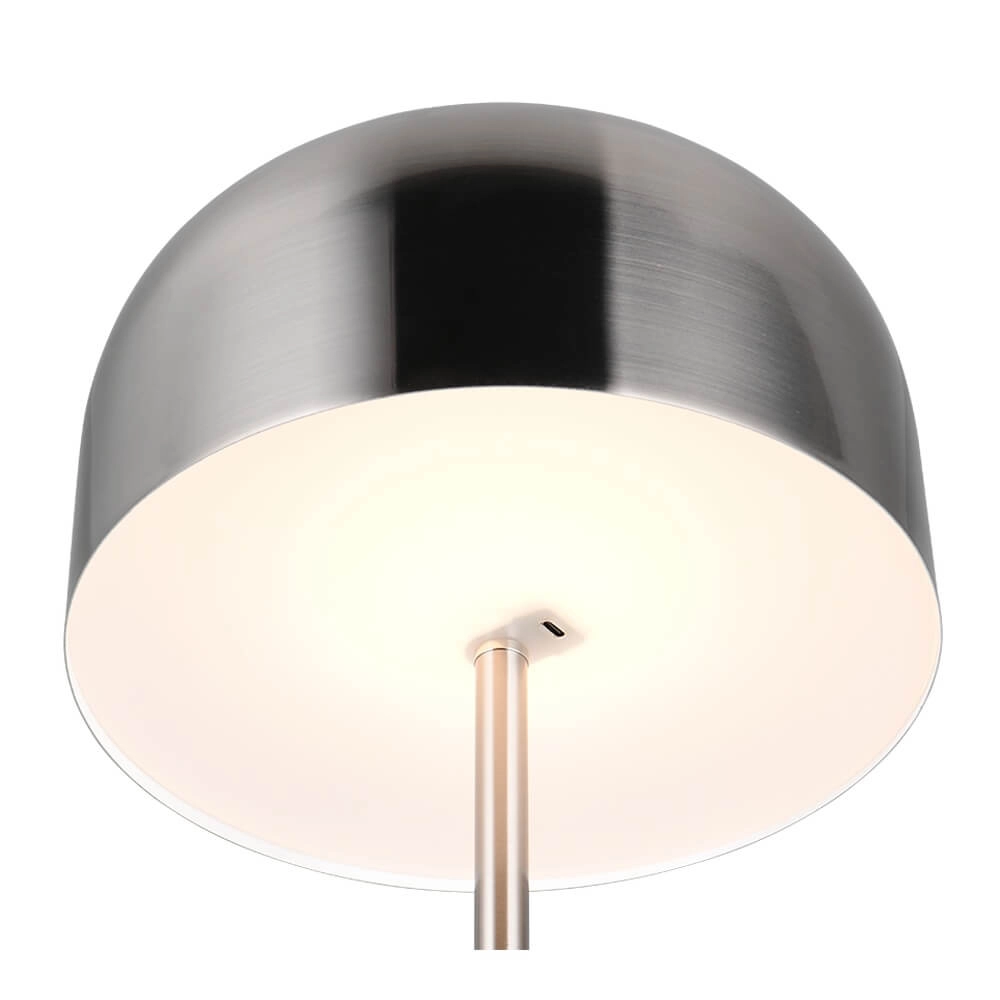 Oplaadbare vloerlamp Jeff nikkel Trio 4017807640922