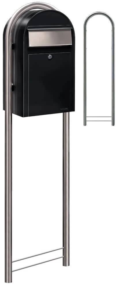 Brievenbus Grande st9005 i Struktuurzwart Bobi 6417237033277