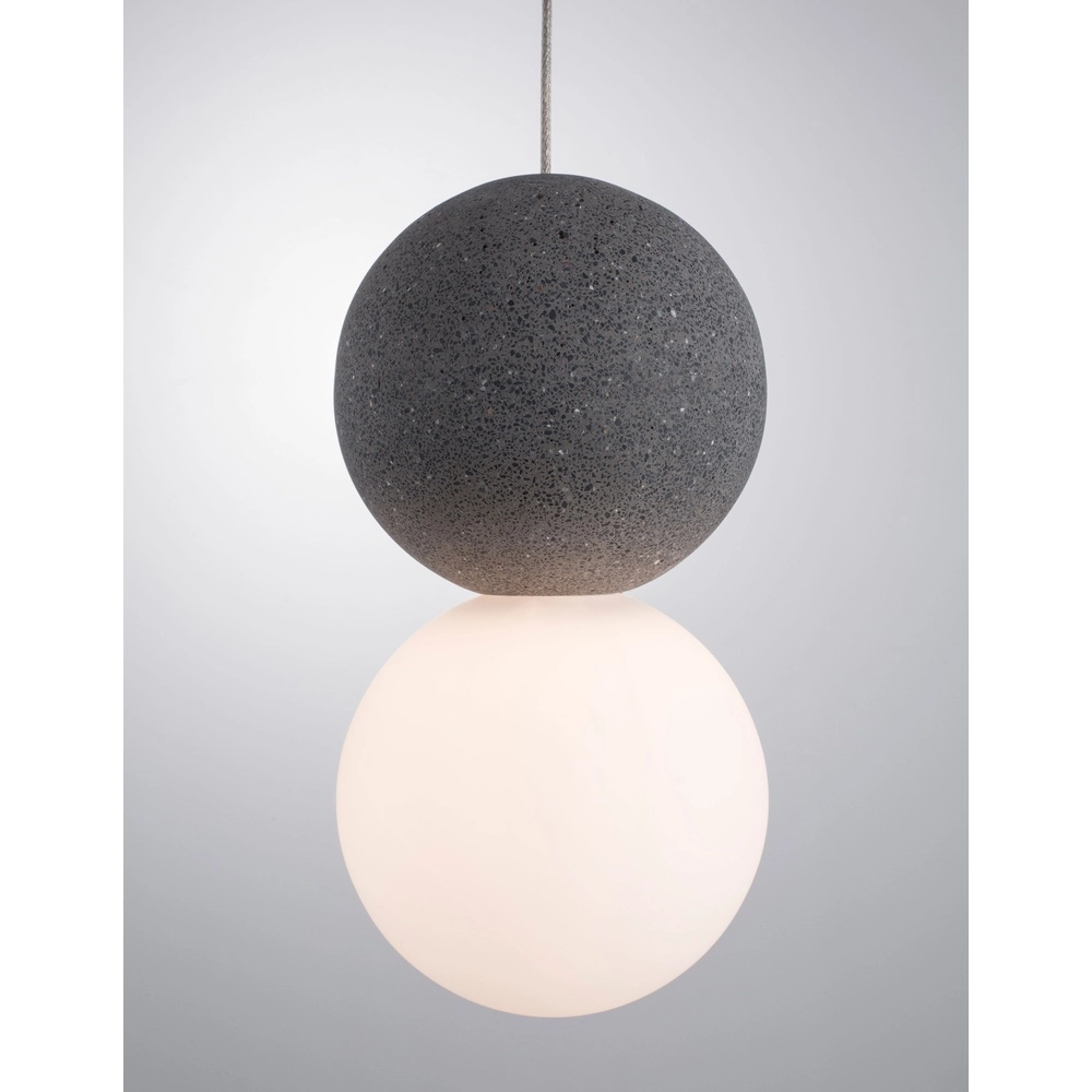 Hanglamp Zero grijs met wit Lyora 5212017426949