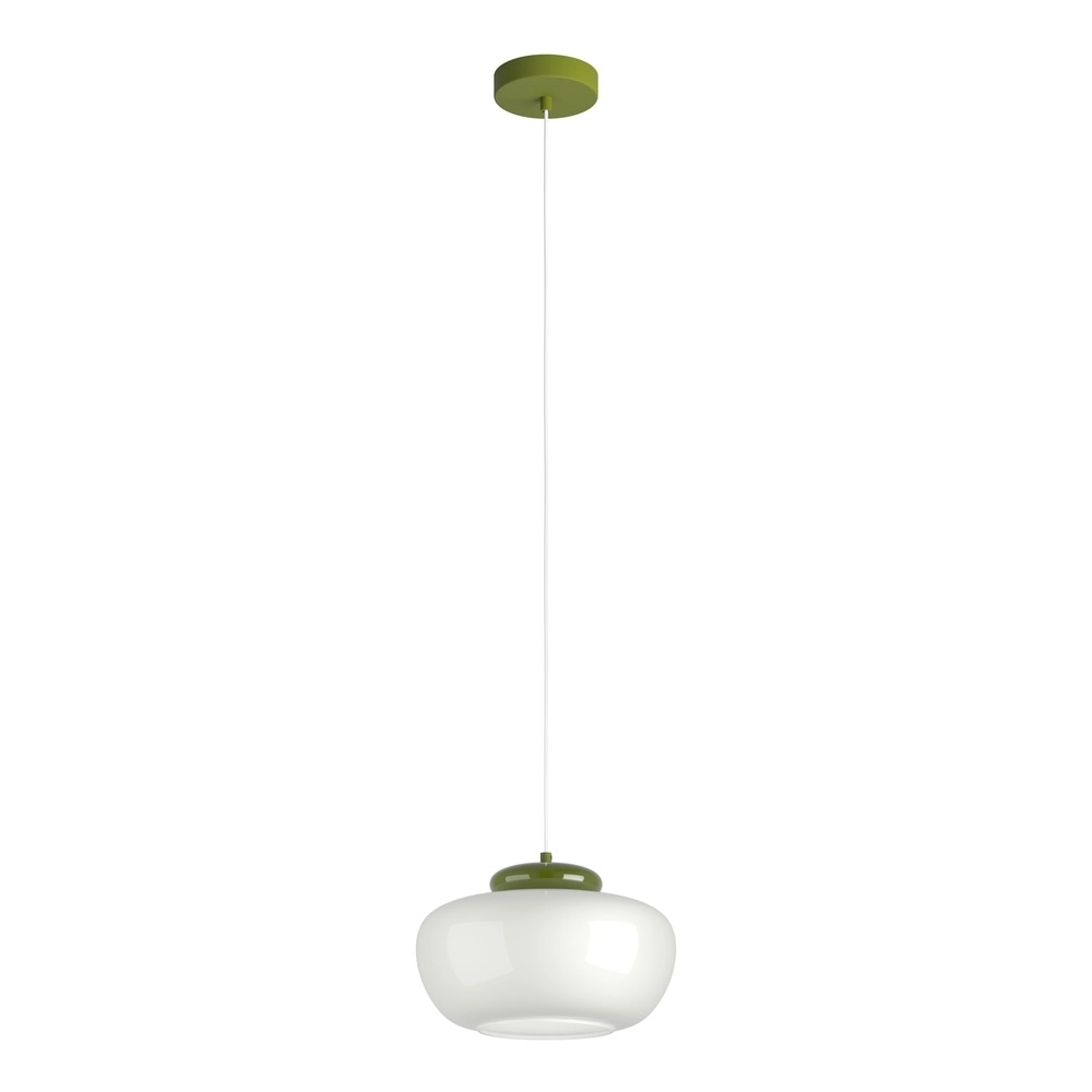 Design hanglamp Berardelli wit met groen Ø 30cm Eglo 9008606404957