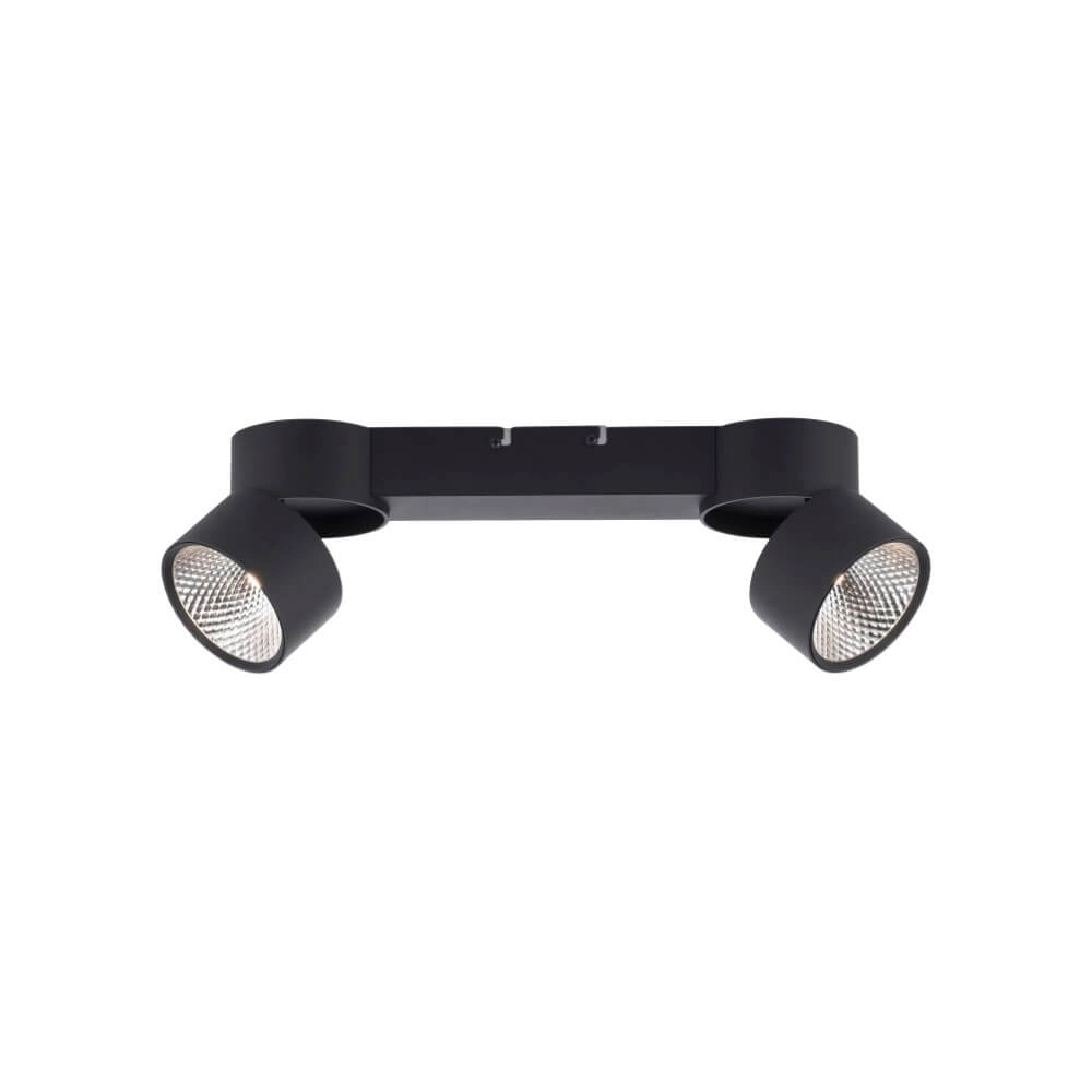 Plafondlamp Pure Nola 2-lichts zwart Paul Neuhaus 4012248372005