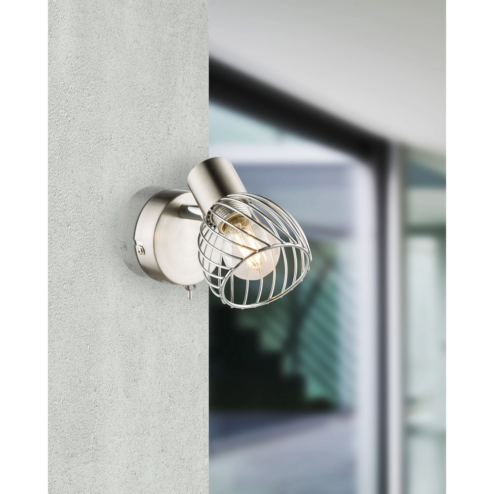 Wandlamp Texas nikkel Globo 9007371356898