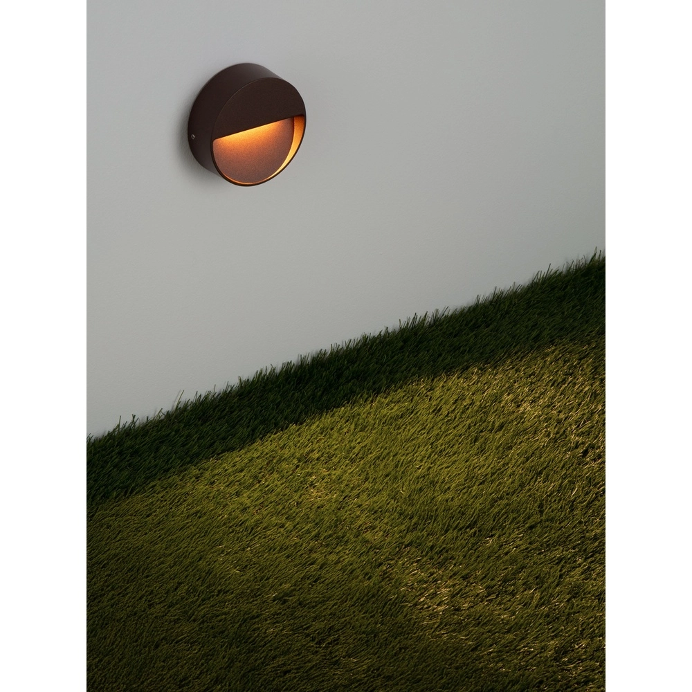 Ronde wandlamp Sete roestbruin Lyora 5212017497932