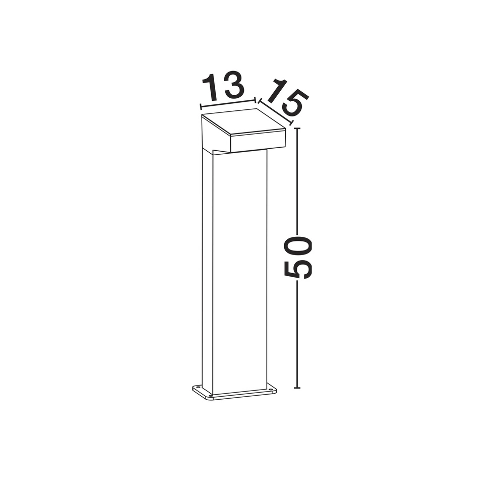 Staande lamp Rob zwart 50cm Lyora 5212017478818