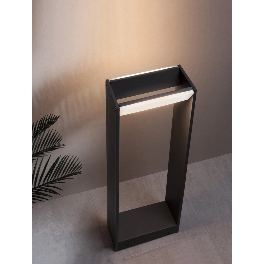 Richtbare tuinlamp Twin grijs